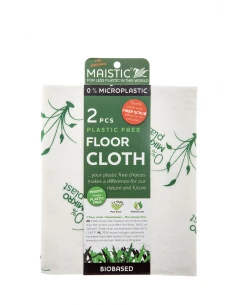 MAISTIC Micro Plastic Free FLOOR Cloth (Viscose) Extra thickness printed 2 units per pack